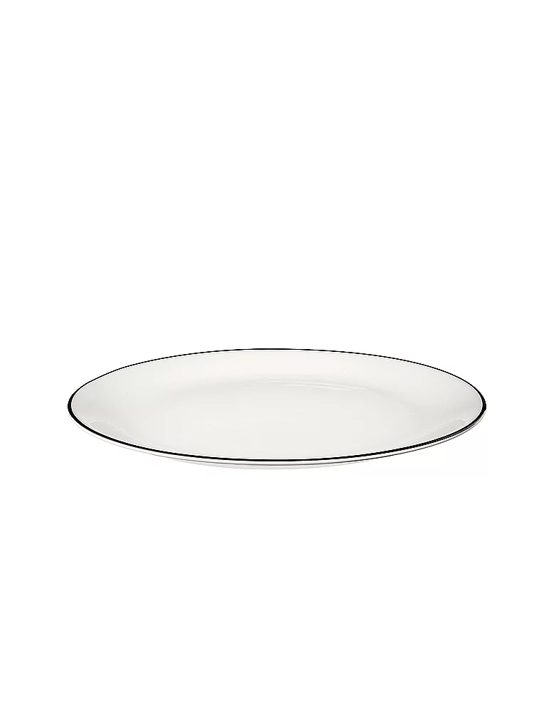 ASA SELECTION Speiseteller à table ligne noir 26,5cm  weiss